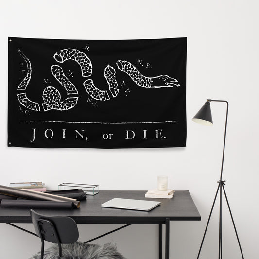 JOIN OR DIE WALL FLAG