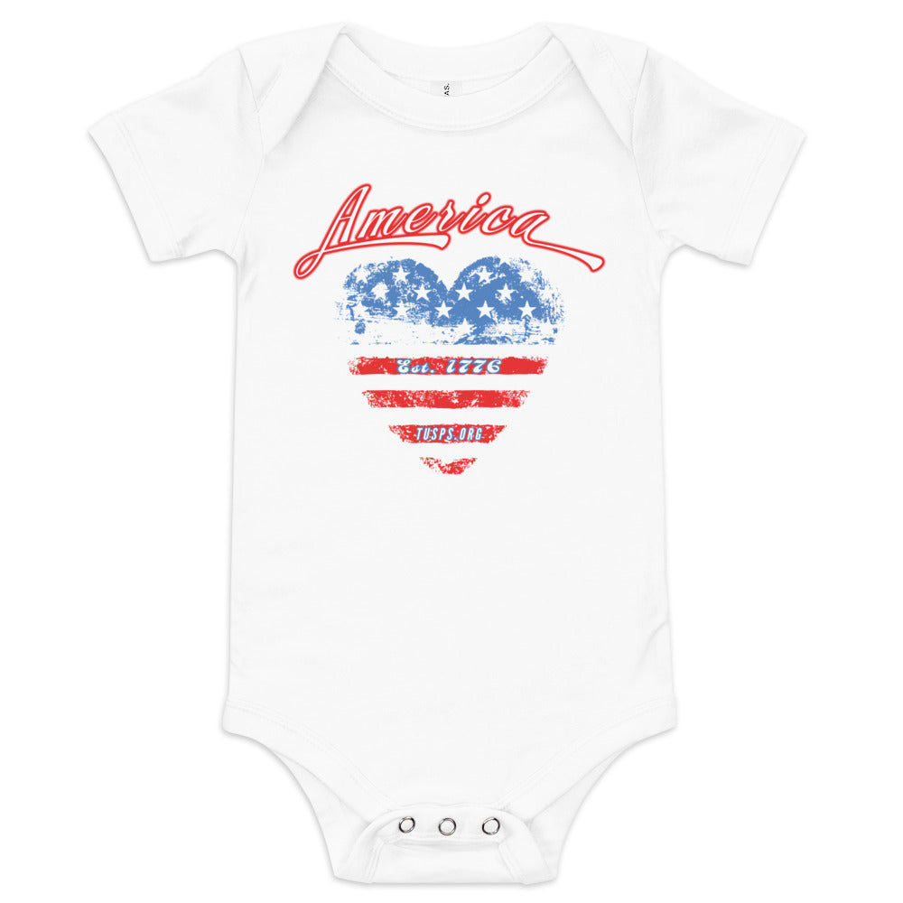 BABY - LOVE AMERICA ONESIE