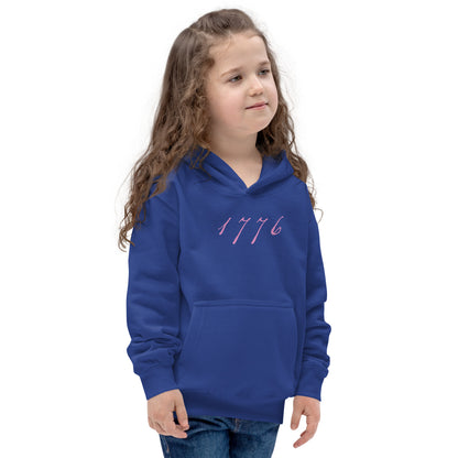 YOUTH - WE THE PEOPLE FLAG HOODIE - PINK CAMO EDITION