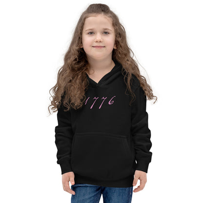 YOUTH - WE THE PEOPLE FLAG HOODIE - PINK CAMO EDITION