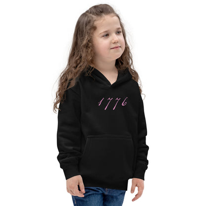 YOUTH - WE THE PEOPLE FLAG HOODIE - PINK CAMO EDITION