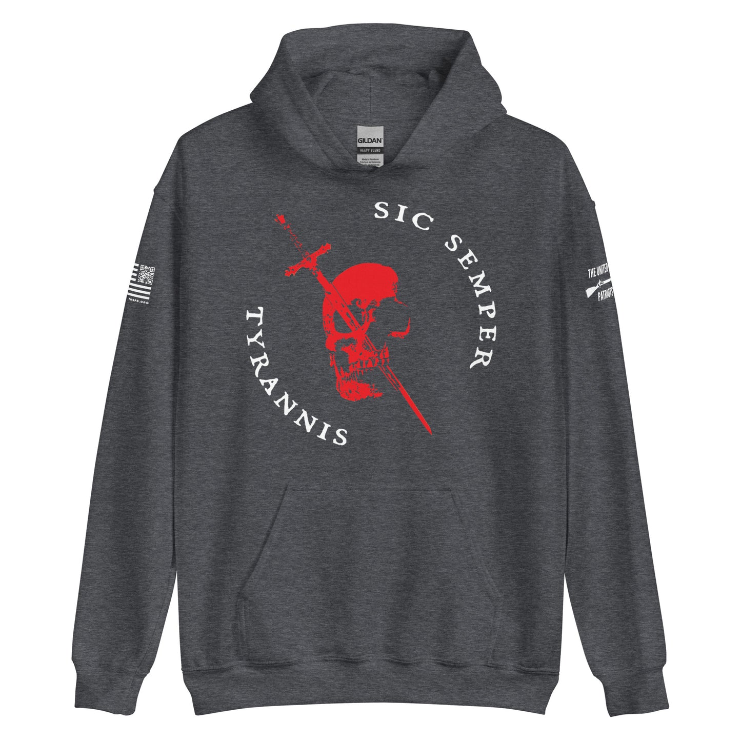 SIC SEMPER TYRANNIS SKULL HOODIE