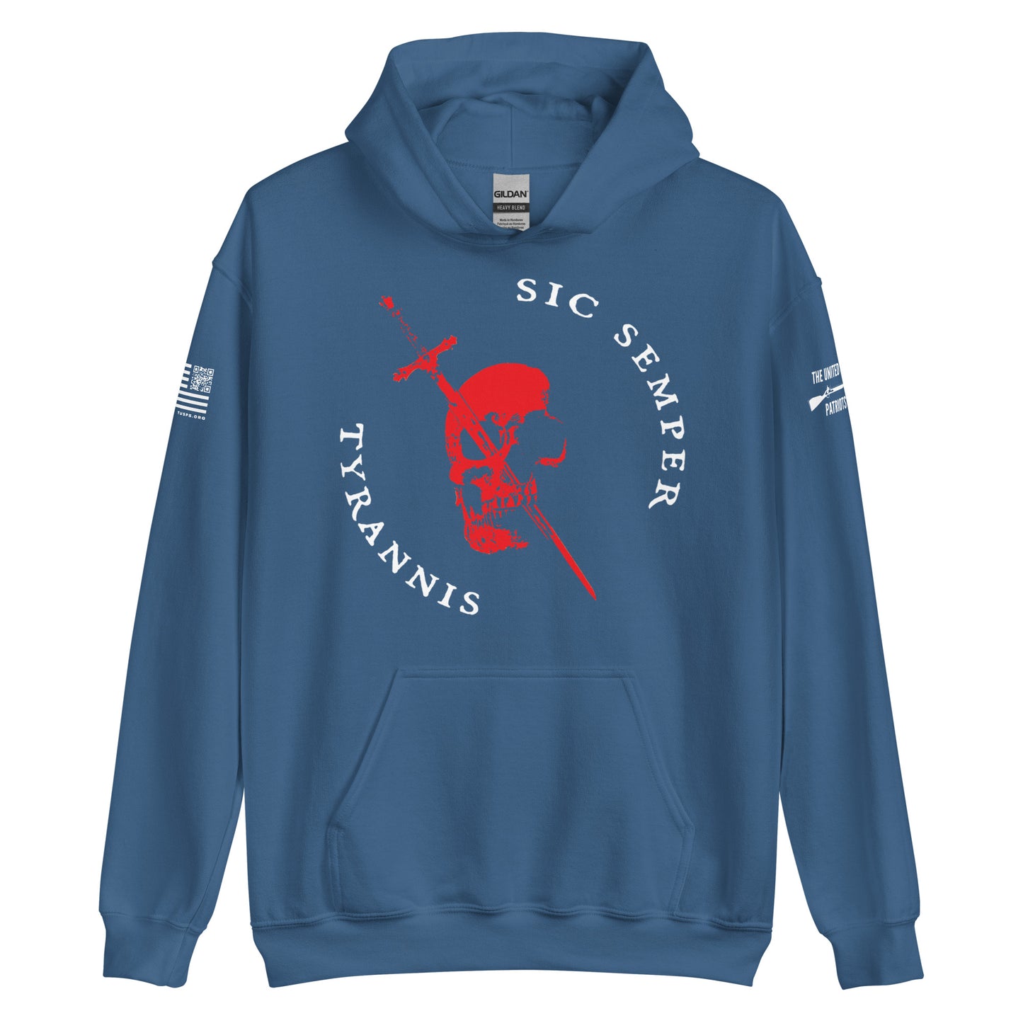 SIC SEMPER TYRANNIS SKULL HOODIE