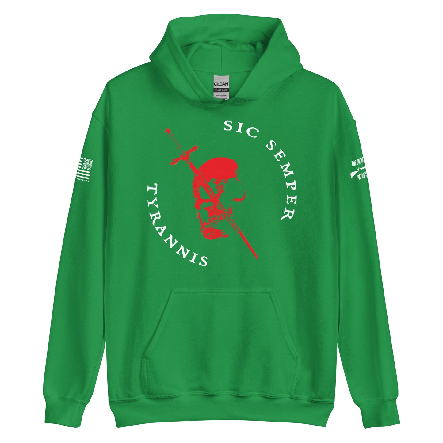 SIC SEMPER TYRANNIS SKULL HOODIE