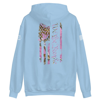 WE THE PEOPLE FLAG HOODIE - PINK CAMO EDITION