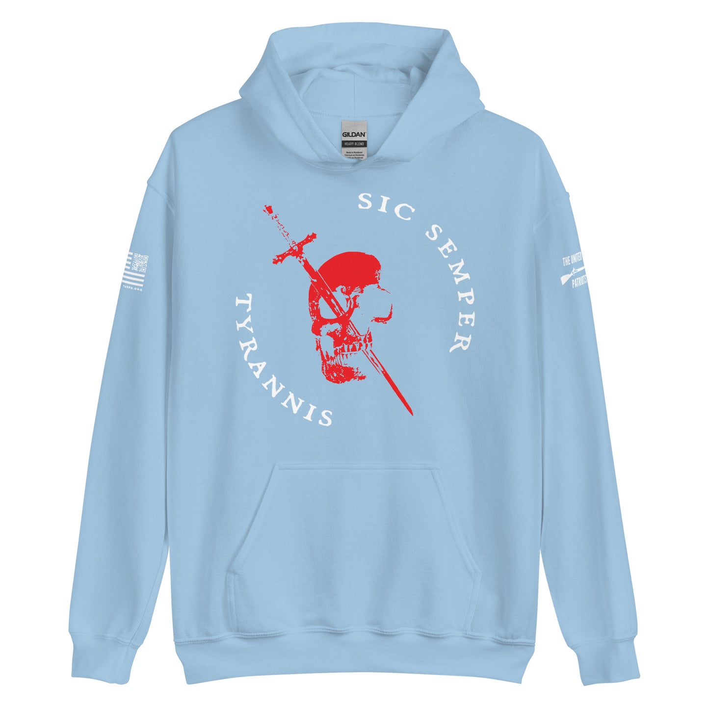 SIC SEMPER TYRANNIS SKULL HOODIE